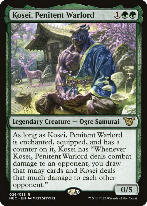 Kosei, Penitent Warlord Card Front