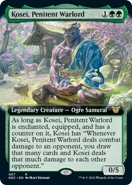 Kosei, Penitent Warlord Card Front
