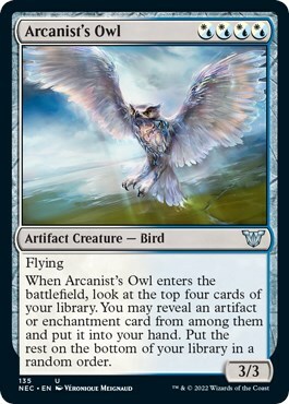 Arcanist's Owl Card Front