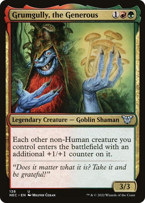 Grumgully, the Generous Card Front