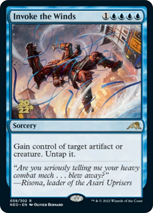 Invoke the Winds Card Front