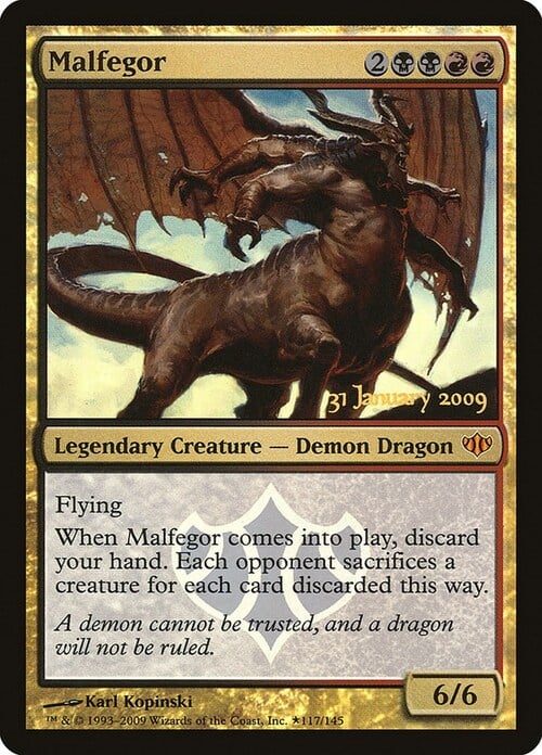 Malfegor Card Front
