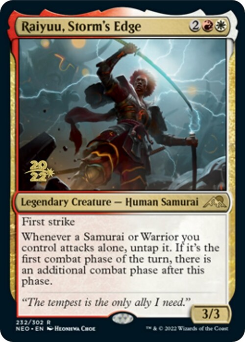 Raiyuu, Storm's Edge Card Front