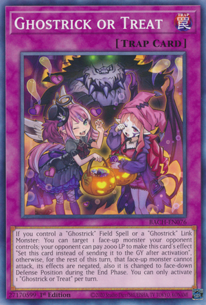Ghostrick or Treat Card Front