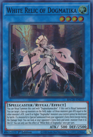 White Relic of Dogmatika Card Front