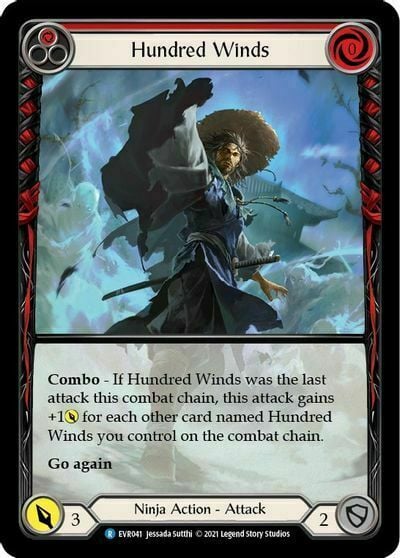 Hundred Winds (Red) Card Front