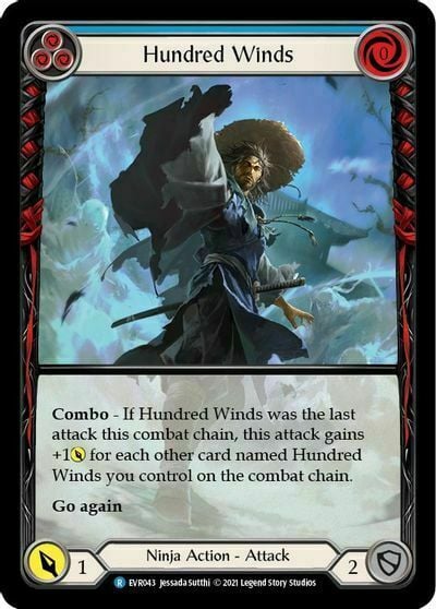 Hundred Winds (Blue) Card Front