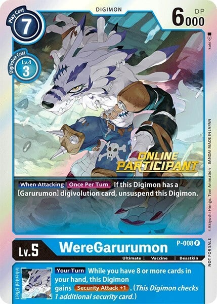 WereGarurumon Card Front