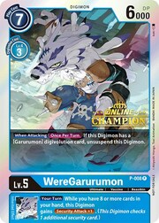 WereGarurumon · Online Champion P-008P3