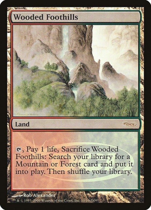 Wooded Foothills Card Front