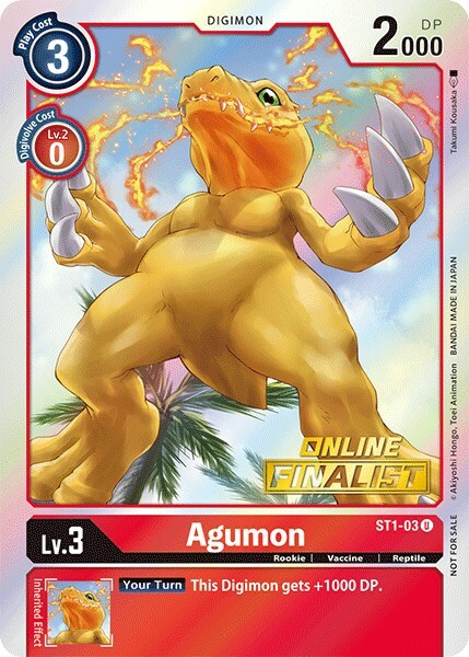 Agumon Card Front