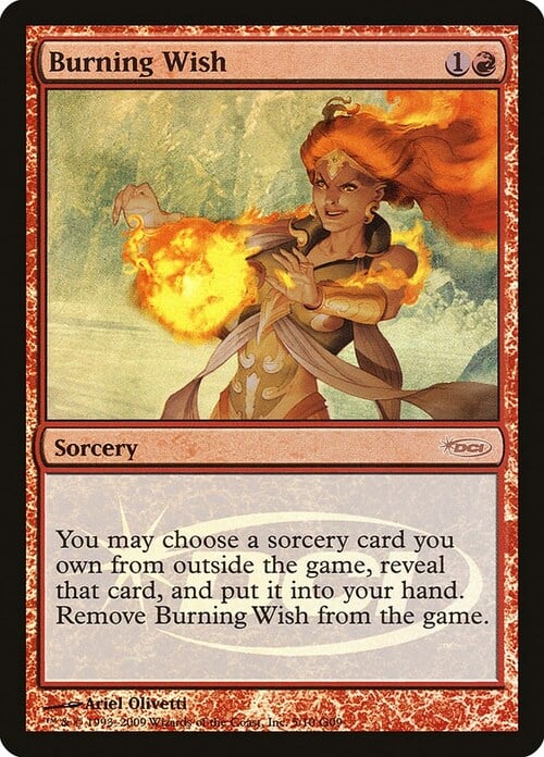 Burning Wish Card Front