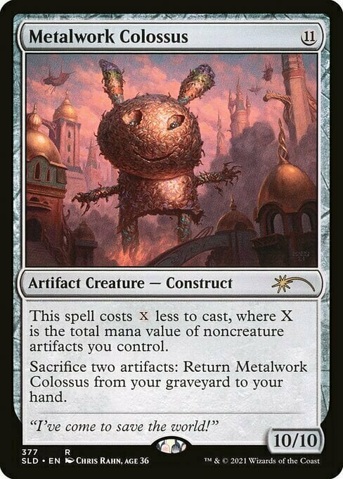 Metalwork Colossus Card Front