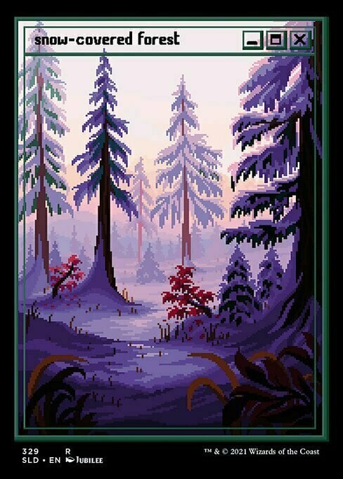 Snow-Covered Forest Card Front