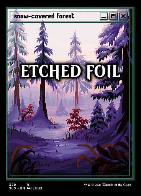 Snow-Covered Forest Card Front