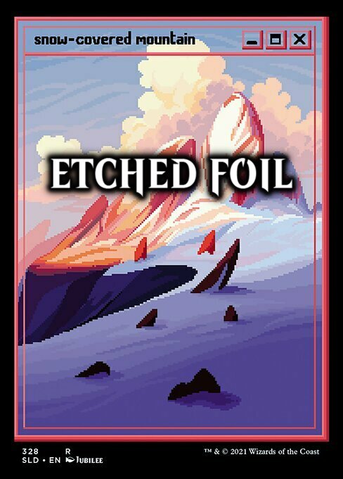 Snow-Covered Mountain Card Front