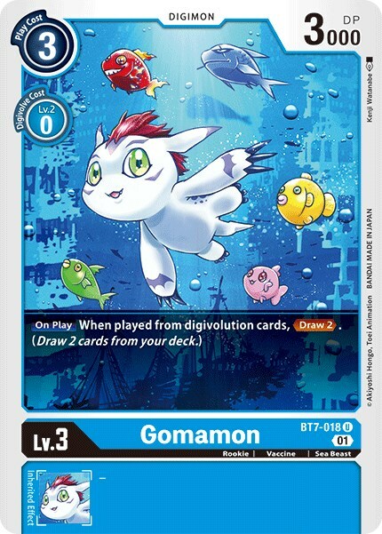 Gomamon Card Front