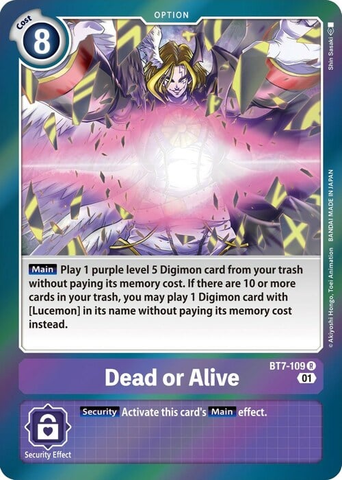 Dead or Alive Card Front
