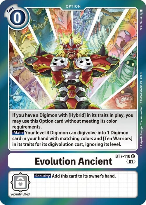 Evolution Ancien Card Front
