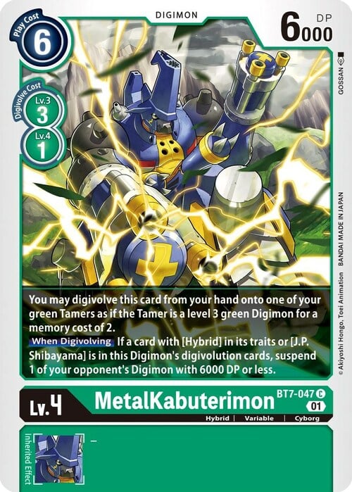 MetalKabuterimon Card Front