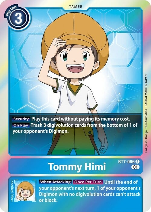 Tommy Himi Card Front