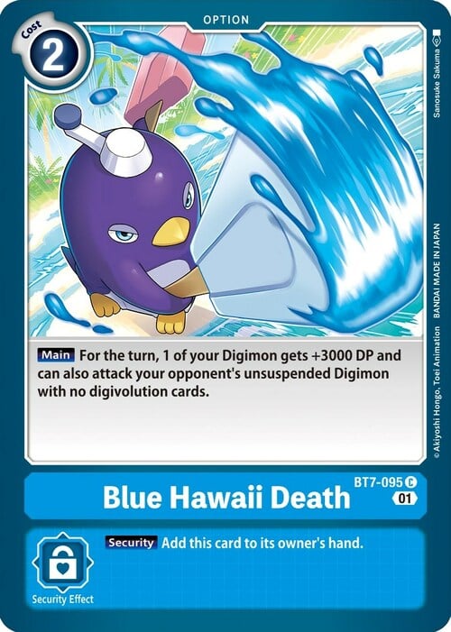 Blue Hawaii Death Card Front