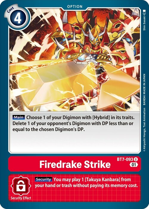 Firedrake Strike Card Front