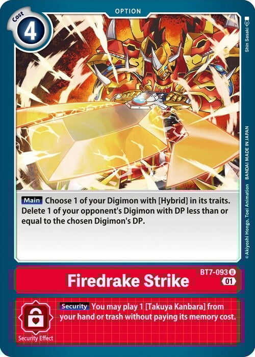 Firedrake Strike Card Front