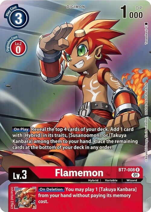 Flamemon Card Front