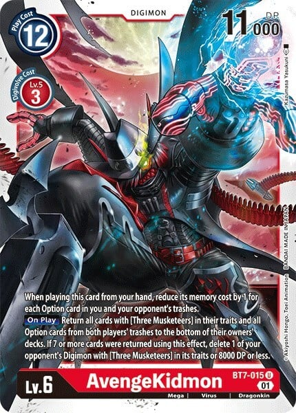 AvengeKidmon Card Front
