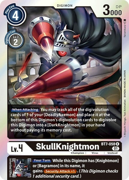 SkullKnightmon Card Front