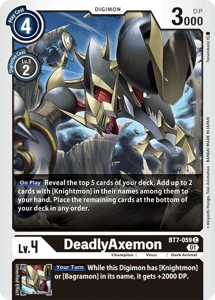 DeadlyAxemon Card Front