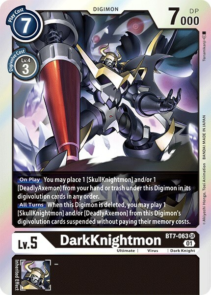 DarkKnightmon Card Front