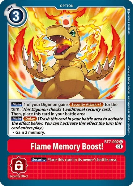 Flame Memory Boost Card Front