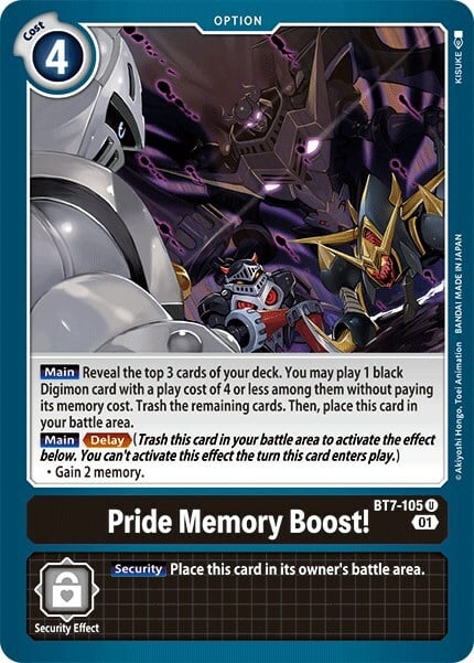Pride Memory Boost! Card Front