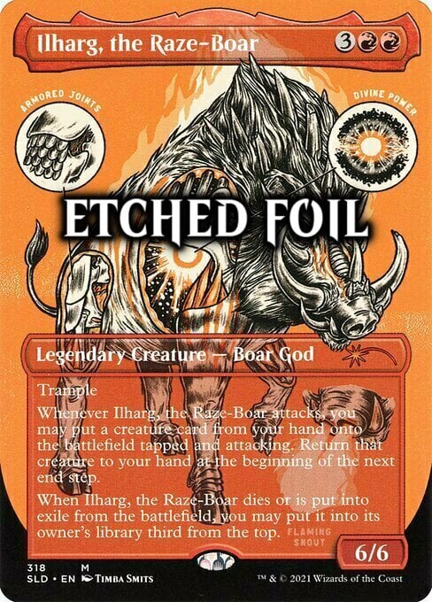 Ilharg, the Raze-Boar Card Front