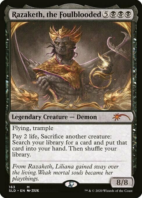 Razaketh, the Foulblooded Card Front