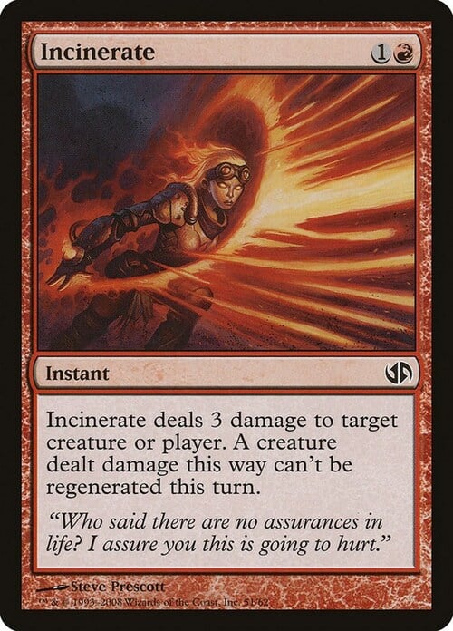 Incinerate Card Front