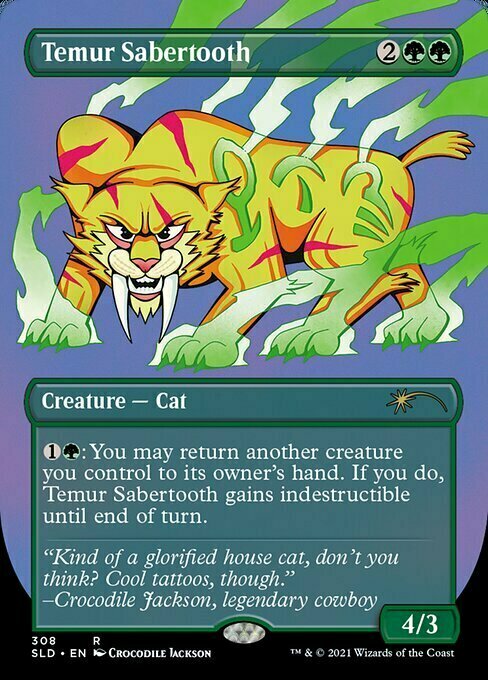Temur Sabertooth Card Front