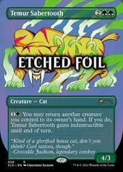 Temur Sabertooth · Etched Foil 0308e