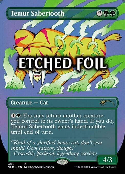 Temur Sabertooth Card Front