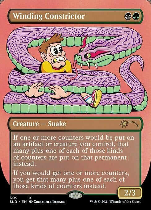 Winding Constrictor Card Front