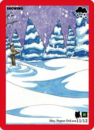 Snowing Card Front
