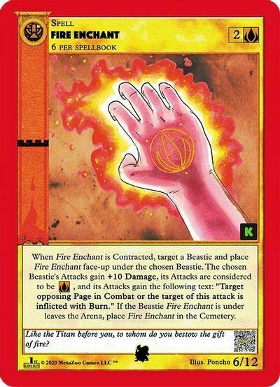 Fire Enchant Card Front