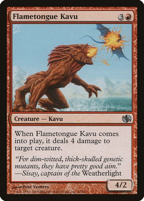 Flametongue Kavu Card Front