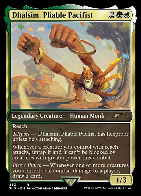 Dhalsim, Pliable Pacifist Card Front