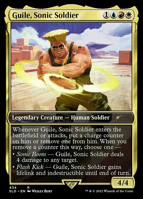 Guile, Sonic Soldier Card Front