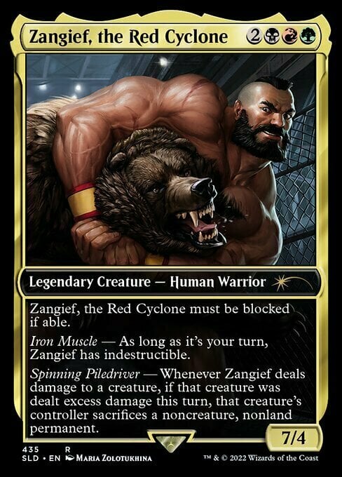 Zangief, the Red Cyclone Card Front