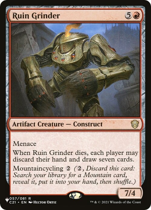 Ruin Grinder Card Front