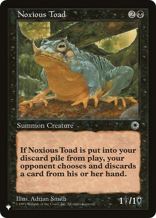 Noxious Toad Card Front